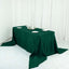 Taffeta 90"x156" Rectangle Tablecloth Hunter Emerald Green - Accordion Crinkle Seamless Table Cover