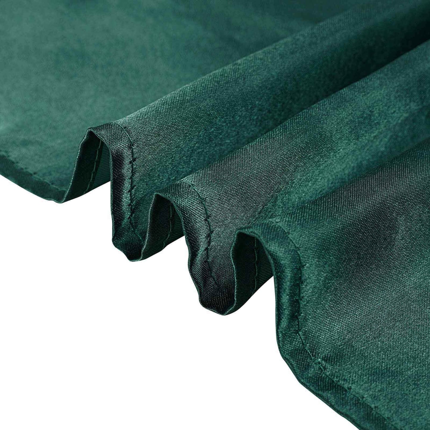 Satin Rectangular 60"x102" Tablecloth Hunter Emerald Green - Smooth and Lustrous Table Cover