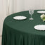 Lamour Satin 108" Round Tablecloth Hunter Emerald Green - Durable & Silk-Like Table Cover