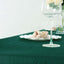 Taffeta 90"x132" Rectangle Tablecloth Hunter Emerald Green - Seamless Accordion Crinkle Table Cover