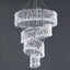 24" 4-Tier Acrylic Diamond Crystal Chandelier Hanging Pendant Lighting Chandelier