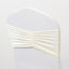 5 Pack Crushed Velvet Chair Bands Ivory Wide Ruffle Style - Textured Chair Sashes for Stunning Event Decor - 8"x15"