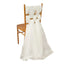 5 Pack Chiffon Chair Sashes Ivory - Soft & Lightweight Designer Chair Bows 22"x78"
