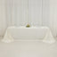 Fire Retardant Premium Polyester 90"x156" Rectangular Tablecloth Ivory - High-Performance Seamless Table Cover