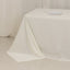 Lamour Satin 90"x156" Rectangle Tablecloth Ivory - Luxurious, Soft Seamless Table Cover