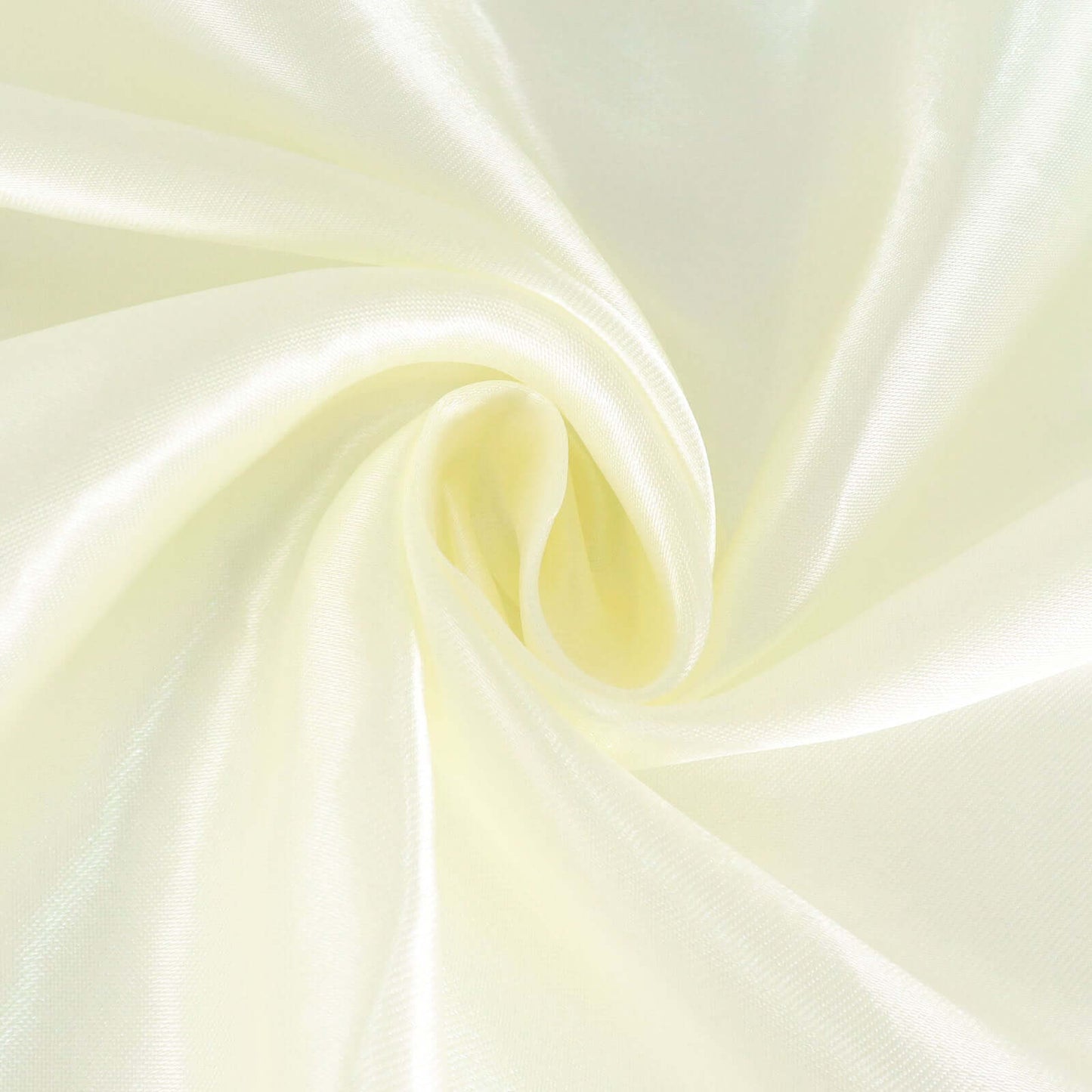 Satin 132" Round Tablecloth Ivory - Stylish Seamless Table Cover