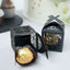 25 Pack Black Butterfly Top Laser Cut Lace Favor Candy Gift Boxes
