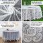 Lace 70" Round Tablecloth Ivory - Premium Design for Intimate Table Settings
