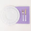 5 Pack Premium Polyester 20"x20" Napkins Lavender Lilac - Wrinkle-Resistant & Durable Dinner Napkins