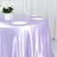 Satin 120" Round Tablecloth Lavender Lilac - Stylish Seamless Table Cover