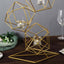 Tealight Candle Holder Metal Linked Geometric Design Gold with Votive Glass Holders - Sophisticated Decor for Tables & Gatherings 25"