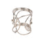 4 Pack Silver Metal Napkin Rings, Hollow Woven Style With Rhinestones, Elegant Napkin Holders