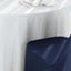 Polyester Slip On Banquet Chair Covers Navy Blue - Stain-Resistant Reusable Durable Fabric