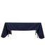 Premium Polyester 60"x126" Rectangle Tablecloth Navy Blue - Stain-Resistant 220GSM Finish Table Cover