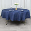 Premium Polyester 90" Round Tablecloth Navy Blue - Stain and Wrinkle-Resistant Design with 220GSM Thickness Table Cover