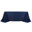 Premium Polyester 90"x132" Rectangle Tablecloth Navy Blue - Seamless 220GSM Stain-Resistant Table Cover