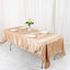 Satin Rectangular 60"x102" Tablecloth Nude - Smooth and Lustrous Table Cover