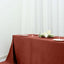 Premium Velvet 90"x156" Rectangle Tablecloth Terracotta (Rust) - Reusable Soft & Seamless Table Cover