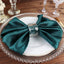 5 Pack Satin 20"x20" Napkins Peacock Teal - Luxurious Shine & Smooth Dinner Napkins
