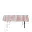 Polyester 90" Round Tablecloth White - Pink French Toile Pattern for Chic Weddings