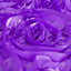 Satin 120" Round Tablecloth Purple - Grandiose 3D Rosette with Seamless Finish Table Cover