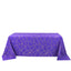 Polyester 90"x132" Rectangle Tablecloth Purple Seamless with Gold Foil Geometric Pattern - Wrinkle-Resistant Seamless Table Cover