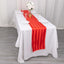 Satin 12"x108" Table Runner Red - Stripe Table Decor