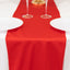 Scuba Polyester 12"x108" Table Runner Red - Wrinkle-Free Table Linen