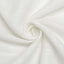 Faux Linen 108" Round Tablecloth White - Slubby Textured & Wrinkle Resistant for Banquets and Receptions