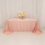 Lamour Satin 90"x132" Rectangle Tablecloth Dusty Rose - Soft & Silk-Like Seamless Table Cover