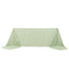 Scuba Rectangular 90"x156" Tablecloth Sage Green - Wrinkle Free, Stain Resistant & Seamless Table Cover