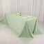 Scuba Rectangular 90"x132" Tablecloth Sage Green - Wrinkle Free, Stain Resistant & Seamless Table Cover