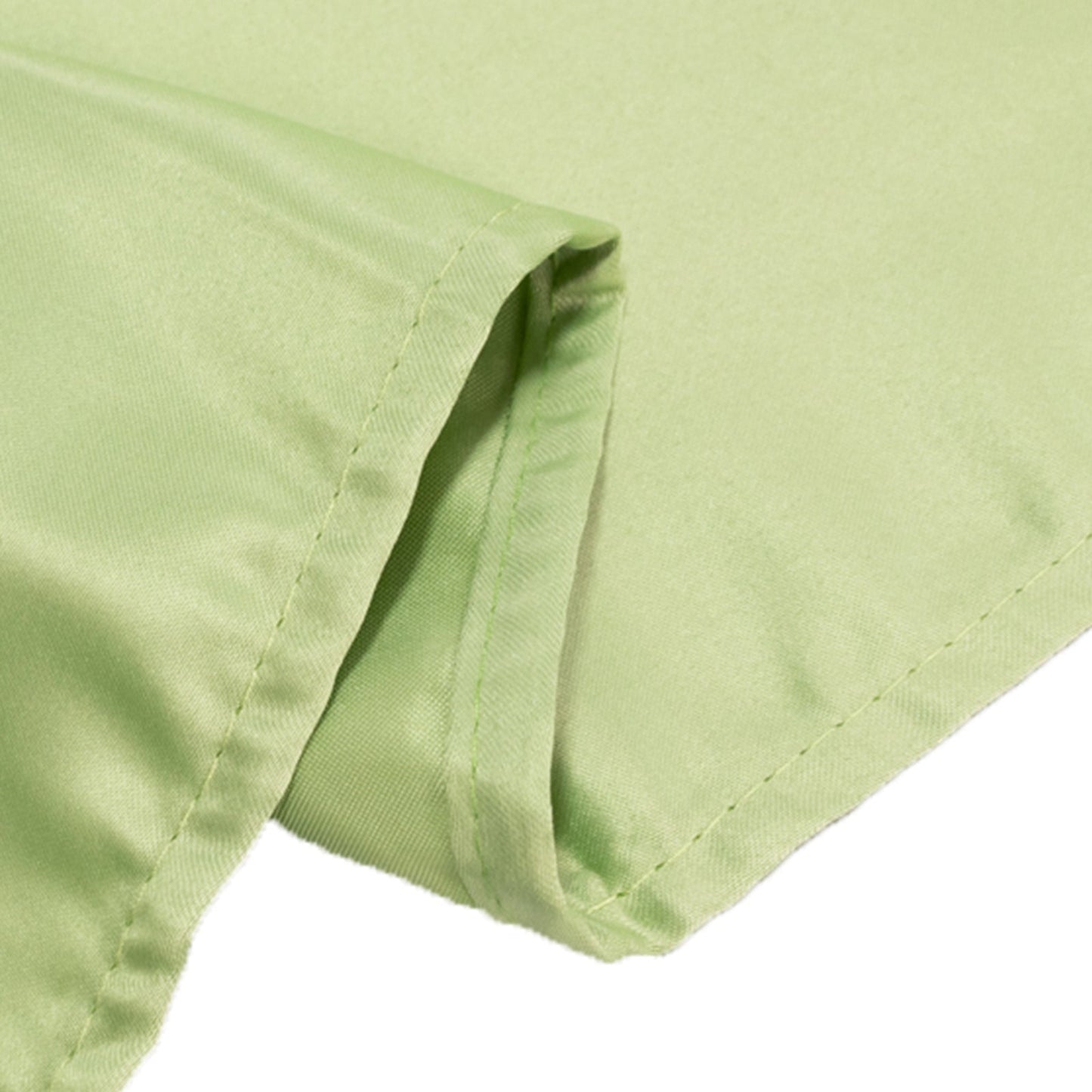Lamour Satin 60"x126" Rectangle Tablecloth Sage Green - Soft & Silk-Like Table Cover