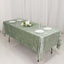 Premium Crushed Velvet 60"x102" Rectangle Tablecloth Sage Green - Reusable Soft Table Cover