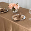 Satin Rectangular 60"x102" Tablecloth Taupe - Smooth and Lustrous Table Cover