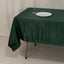Lamour Satin 60"x102" Rectangle Tablecloth Hunter Emerald Green - Durable & Silky Soft Feel Table
