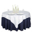 Satin 72"x72" Table Overlay Square Tablecloth White - Smooth Finish for Luxurious Events