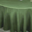 Satin 120" Round Tablecloth Olive Green - Stylish Seamless Table Cover