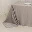Lamour Satin 90"x156" Rectangle Tablecloth Silver - Luxurious, Soft Seamless Table Cover