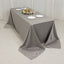 Lamour Satin 90"x132" Rectangle Tablecloth Silver - Soft & Silk-Like Seamless Table Cover