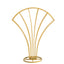 Metal Table Centerpiece Gold Scalloped Fan Shape Design - Wedding Floral Display Flower Frame Stand 32"