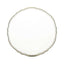 10-Pack Plastic Dinner Plates in Clear with Gold Scalloped Rim - Disposable Party Plates 9"