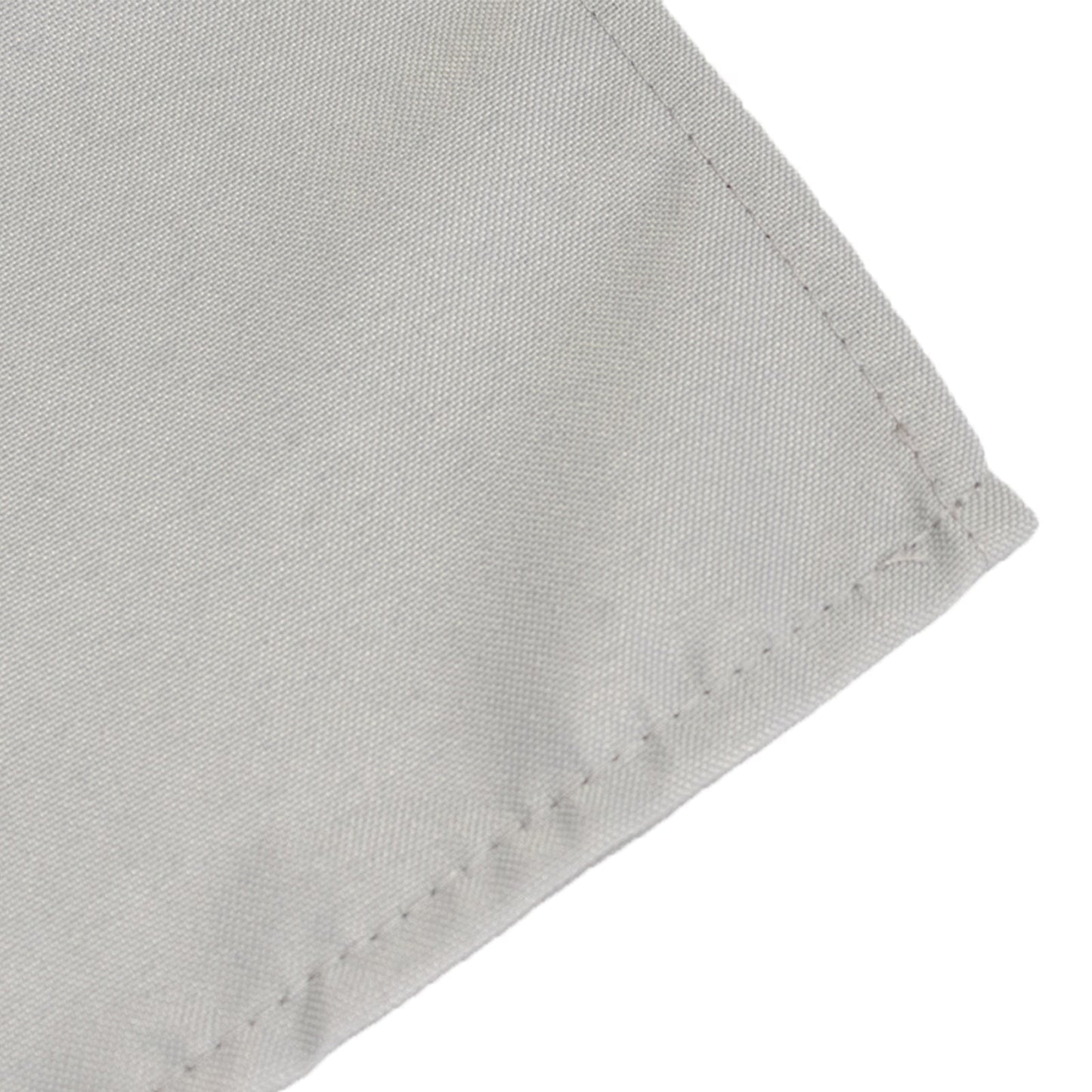 Premium Polyester Square Tablecloth 70"x70" Silver 220GSM Wrinkle-Resistant Table Cover