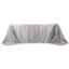 Satin Striped 90"x132" Rectangular Tablecloth Silver - Seamless Silky Smooth Table Cover