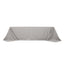 Premium Polyester 90"x156" Rectangle Tablecloth Silver - Seamless 220GSM Stain-Resistant Table Cover
