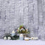 3 Rolls 28ft Silver Ruffled Tissue Paper Party Streamers, Crepe Paper Backdrop Decorations