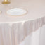 Polyester 72"x72" Table Overlay Square Tablecloth Beige - Sequin Dots Wrinkle-Free Table Cover