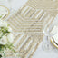 Sequin 12"x108" Table Runner Champagne - Diamond Glitz Design