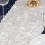 Premium Crushed Velvet 12"x108" Table Runner White - Soft & Wrinkle-Resistant Table Linen for Events