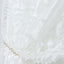 8ftx8ft White 3D Leaf Petal Taffeta Event Curtain Drapes, Backdrop Event Panel With Rod Pocket
